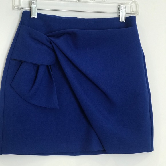 royal blue wrap skirt
